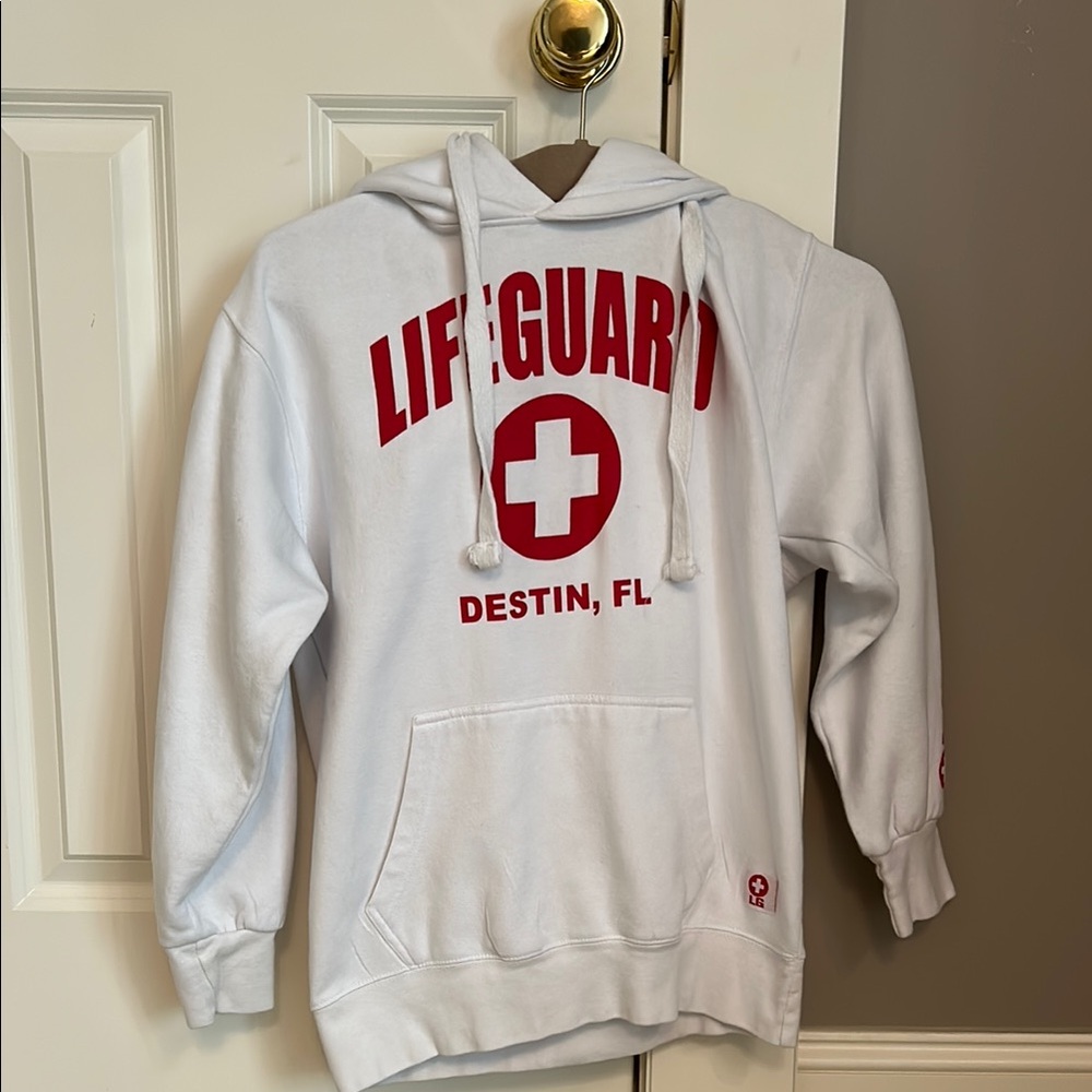 White Lifeguard Hoodie